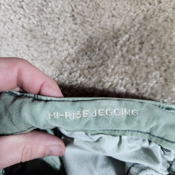 American Eagle Next Level Stretch Hi-Rise Jegging Jean Green Blue Denim 4 - Picture 4 of 12